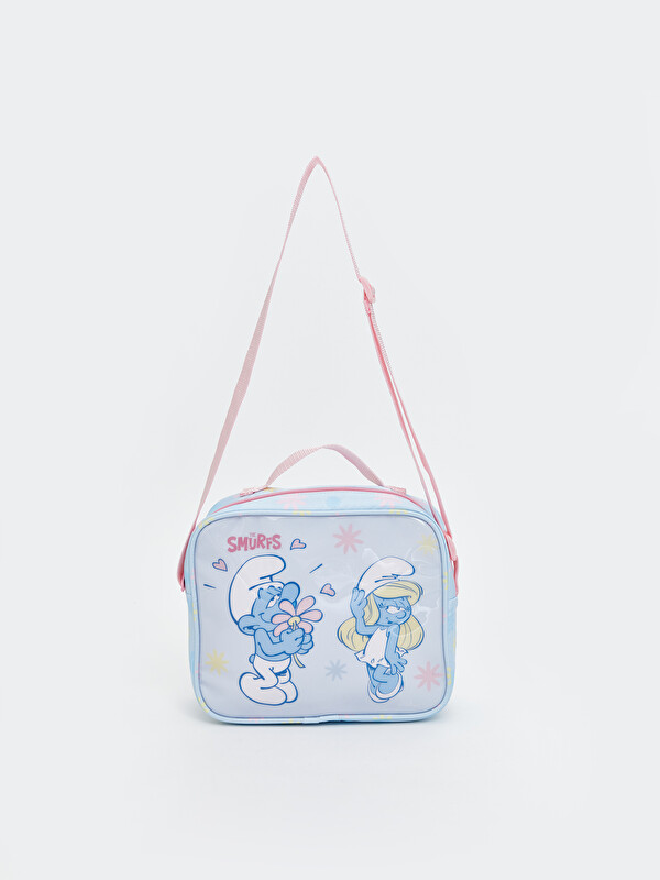 LCW ACCESSORIES Şirinler Baskılı Kız Çocuk Beslenme Çantası