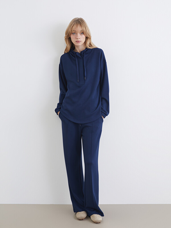 LCW Vision Elastic Waist Wide Leg Women's Sweatpants