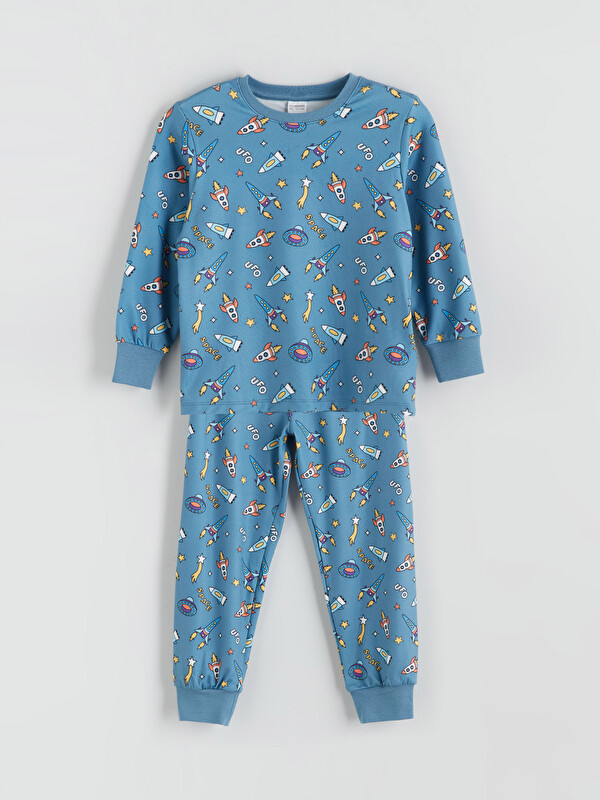 LCW Kids Bisiklet Yaka Erkek Çocuk Pijama Takımı
