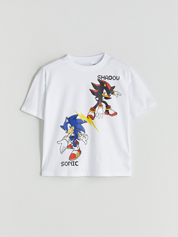 LCW Kids Sonic Lisanslı Erkek Çocuk Tişört