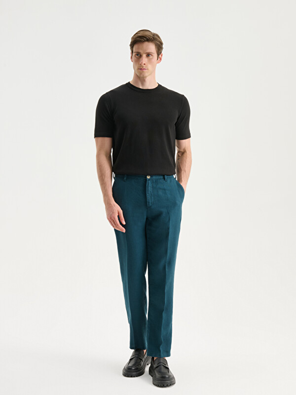 SOUTHBLUE Regular Fit %100 Keten Erkek Pantolon