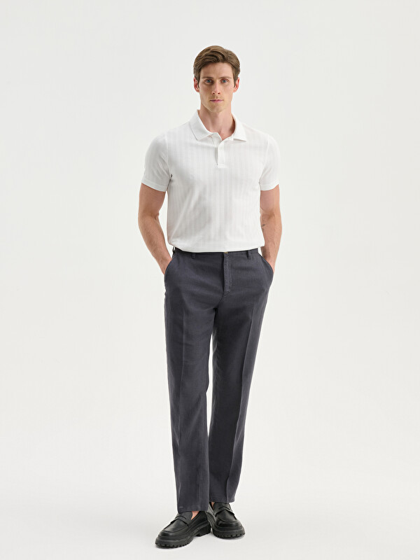 SOUTHBLUE Regular Fit %100 Keten Erkek Pantolon