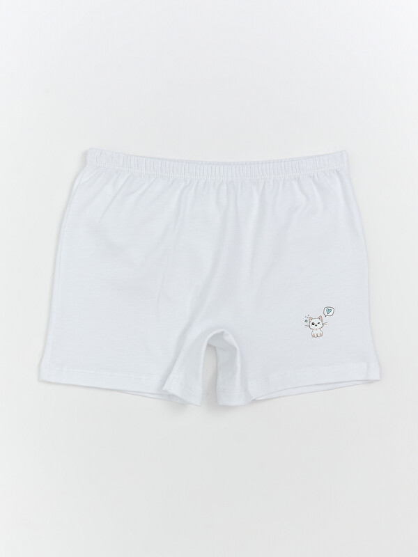 LCW ECO Baskılı Kız Çocuk Boxer