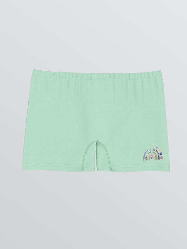 LCW ECO Baskılı Kız Çocuk Boxer