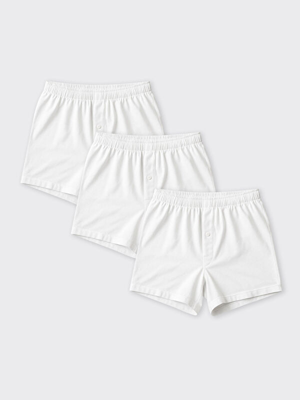 LC WAIKIKI Standart Kalıp Pamuklu Esnek Erkek Boxer 3'lü
