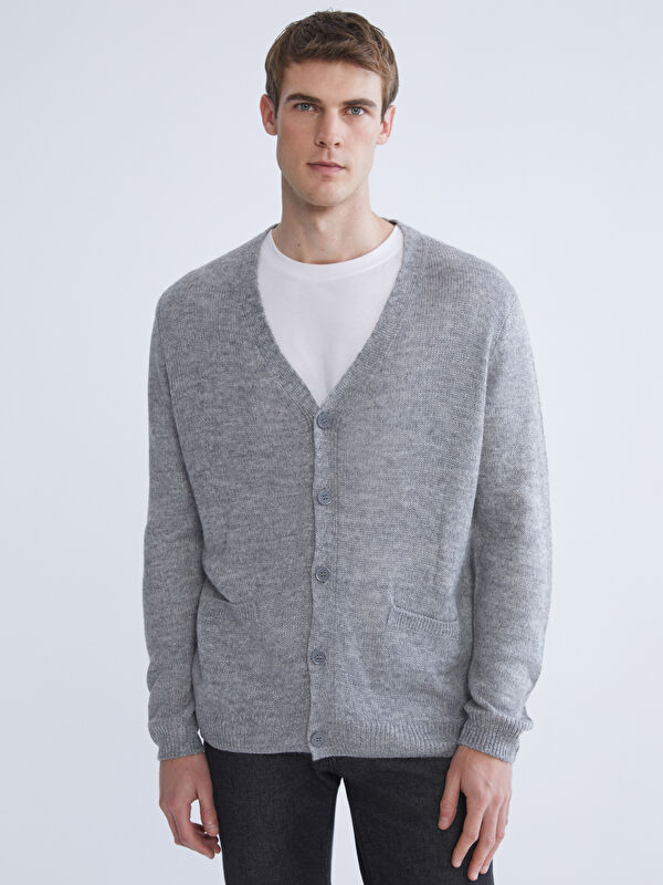 LCW ECO كارديجان رمادي رجل