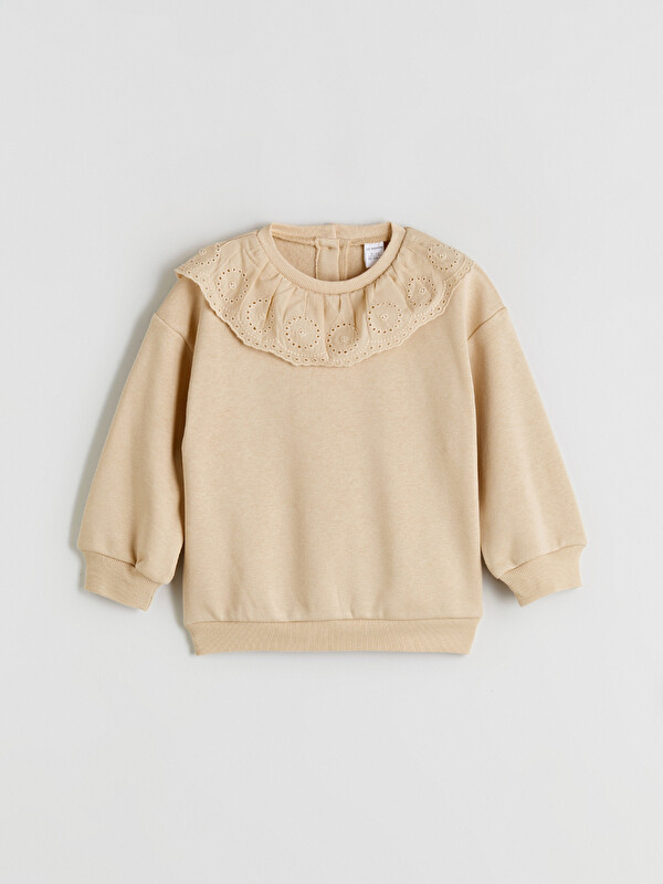 LCW Kids Bisiklet Yaka Kız Çocuk Sweatshirt
