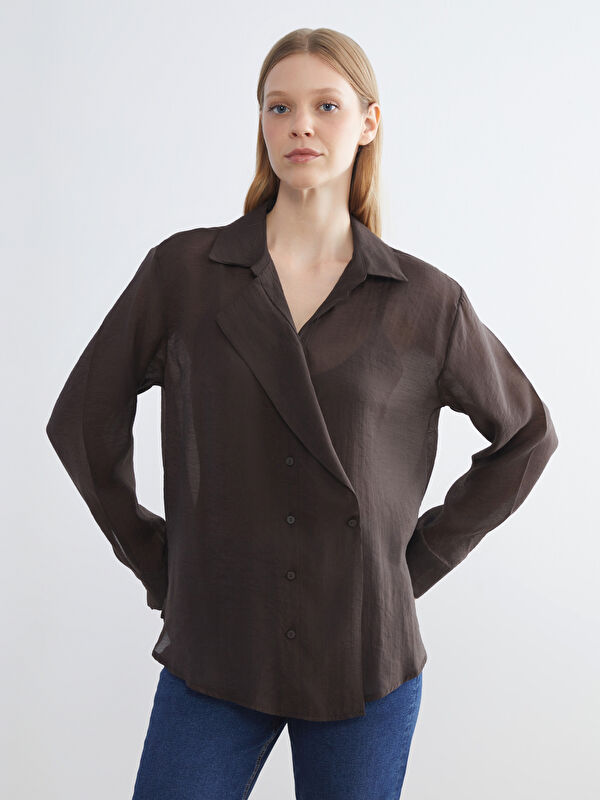 LCWAIKIKI Classic Double Breasted Women's Shirt Tunic