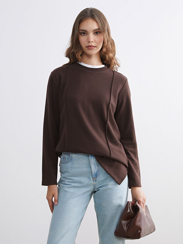 LCW Modest Tunique pour Femmes à Col Rond