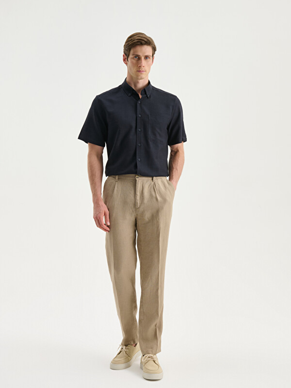 SOUTHBLUE Regular Fit %100 Keten Erkek Pantolon
