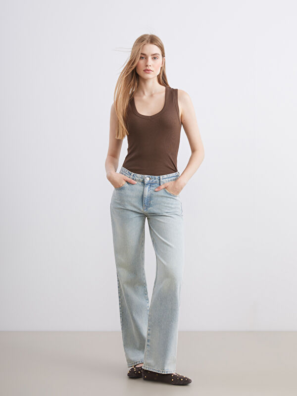 XSIDE Wideleg Kadın Jean Pantolon