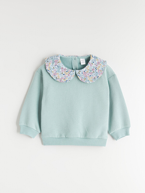 LCW Kids Bebe Yaka Kız Çocuk Sweatshirt