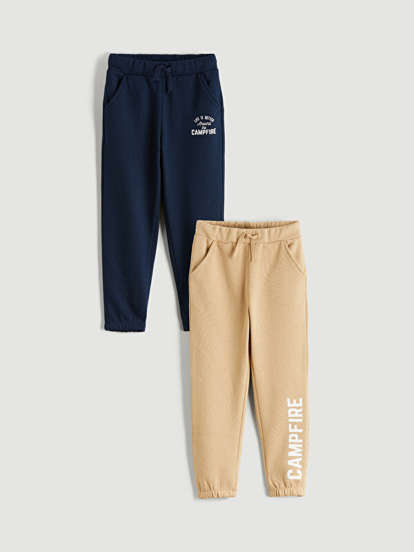 LCW Kids Beli Lastikli Erkek Çocuk Jogger Eşofman Alt 2'li