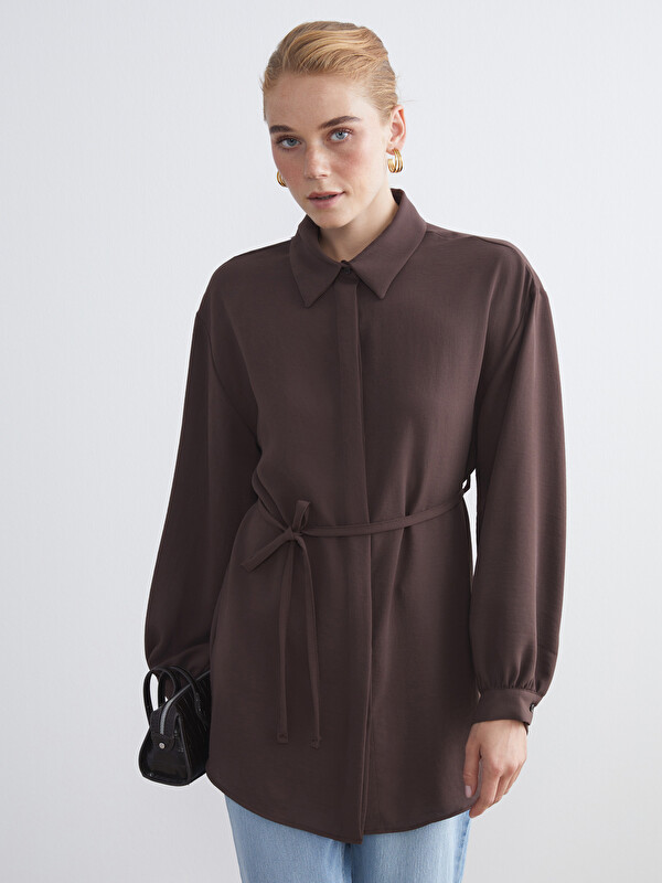 LCW Modest Oversize Kadın Gömlek Tunik
