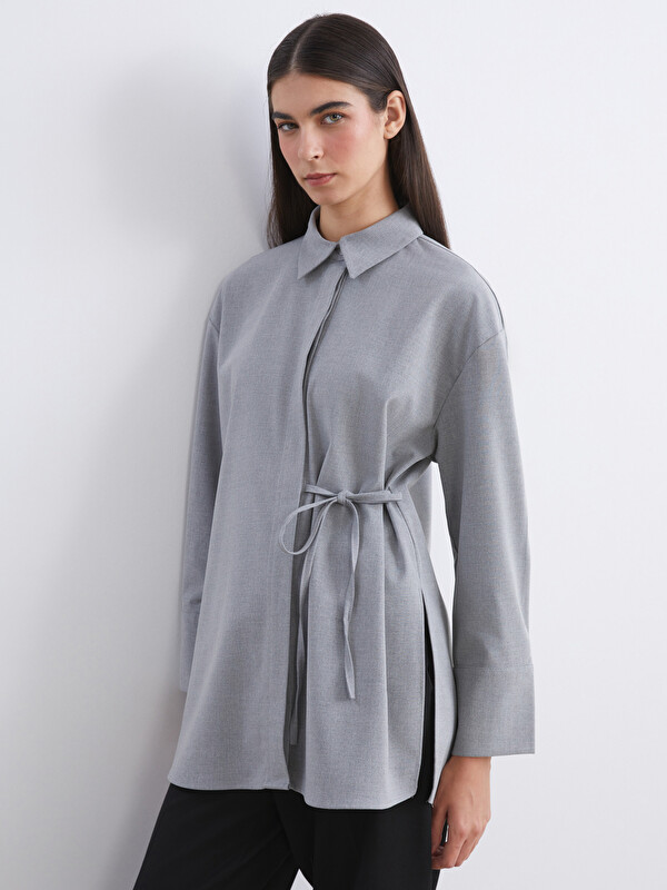 LCW Modest Oversize Kadın Gömlek Tunik