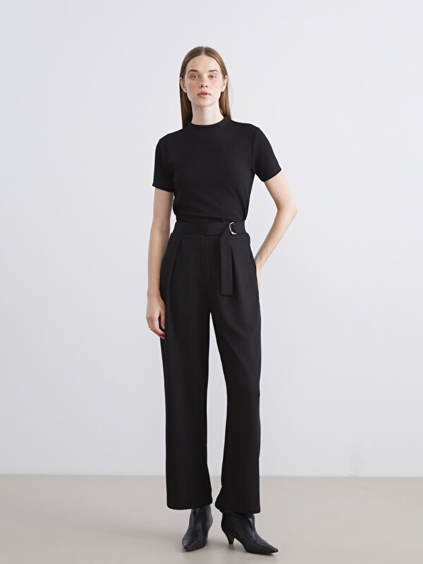 LCW Vision Belted Women's Trousers