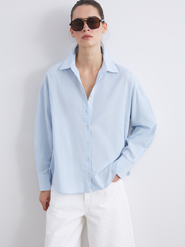 LCW Vision Oversize Kadın Gömlek