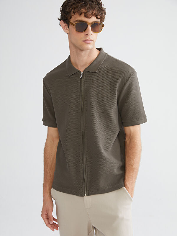 LCW Vision Regular Fit Kısa Kollu Erkek Gömlek
