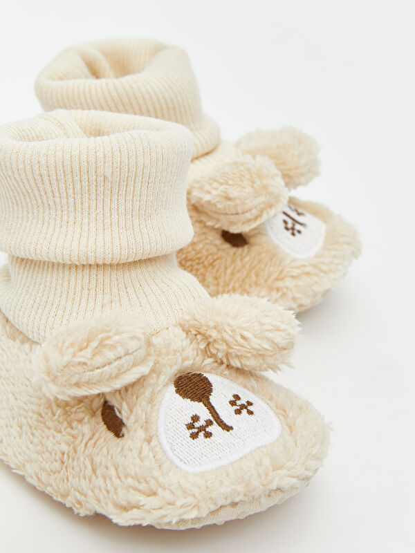 Hayvan Figürlü Erkek Bebek Çoraplı Ev Ayakkabısı - Görsel 4