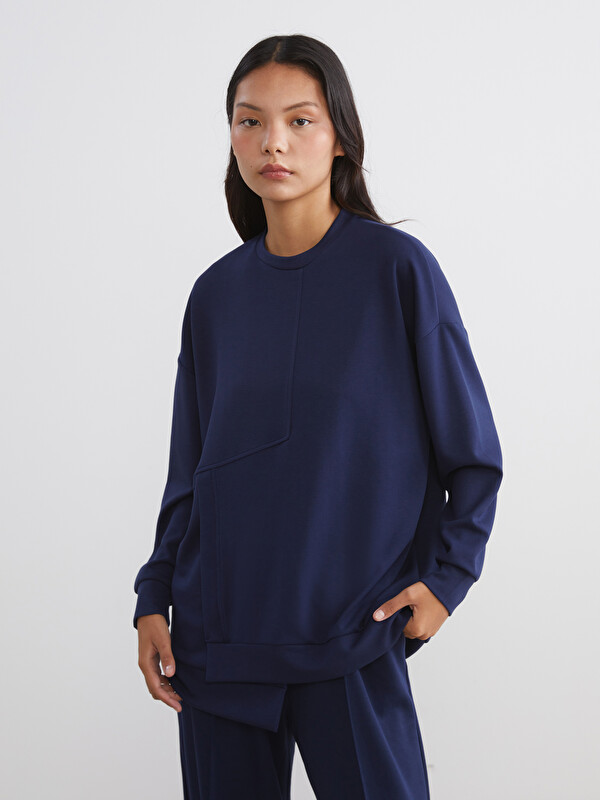 KOOR SPORT Bisiklet Yaka Soft Touch Kadın Spor Sweatshirt