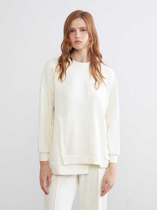 KOOR SPORT Bisiklet Yaka Soft Touch Kadın Spor Sweatshirt