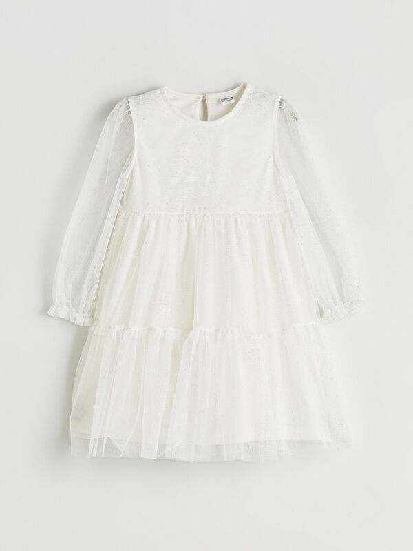 LCW Kids Crew Neck Girls' Tutu Dress