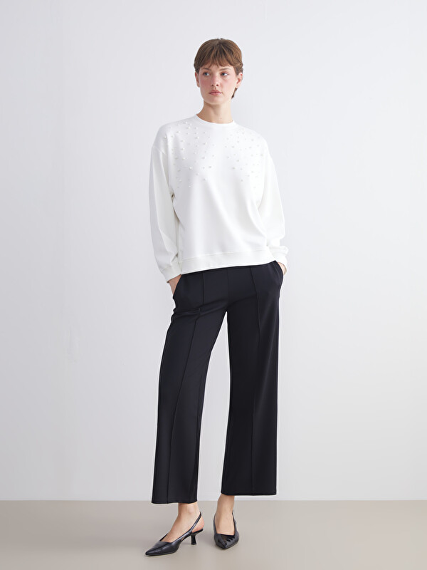 LCWAIKIKI Classic Büyük Beden Standart Fit Geniş Paça Kadın Pantolon