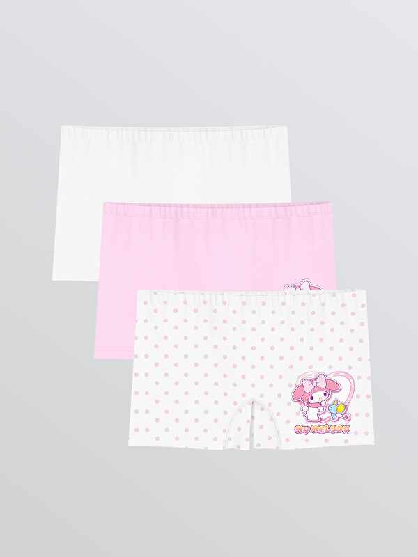 LCW Kids Hello Kitty Baskılı Kız Çocuk Boxer 3'lü