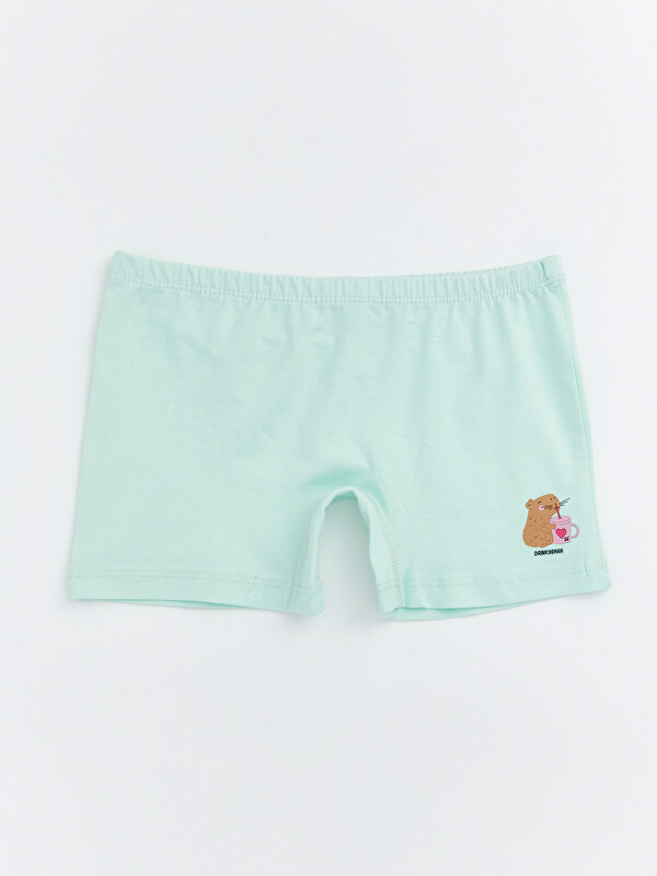 LCW Kids Baskılı Kız Çocuk Boxer