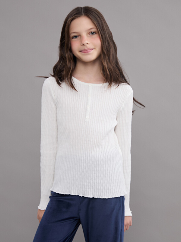LCW Kids Bisiklet Yaka Kız Çocuk Tişört