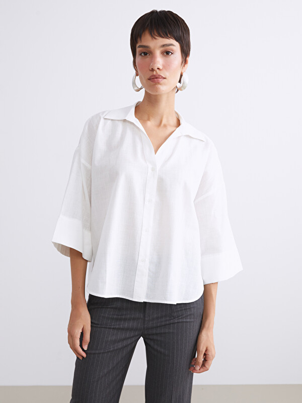 LCW Vision Oversize Kadın Gömlek