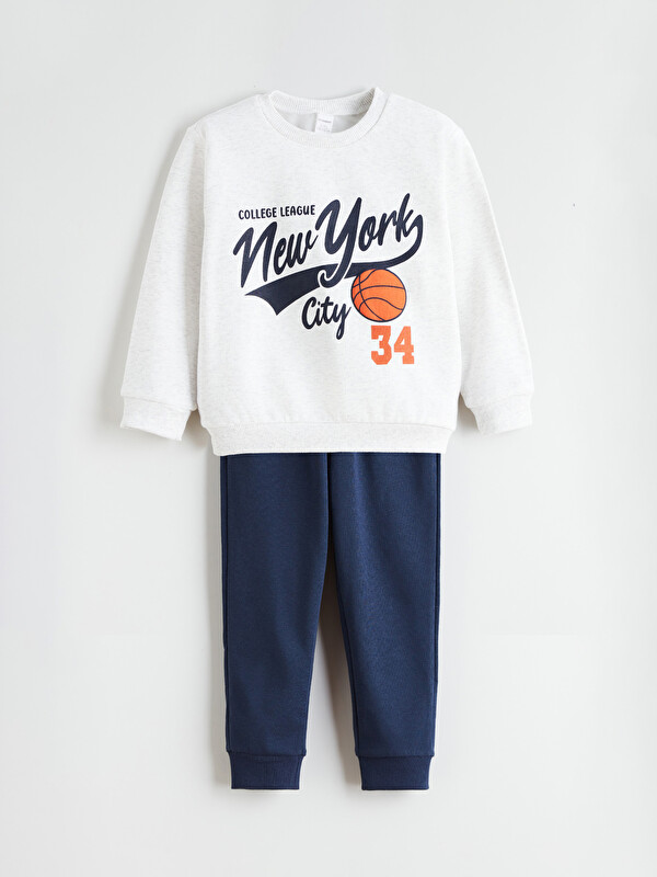 LCW Kids Erkek Çocuk Sweatshirt ve Jogger Eşofman Altı 2'li