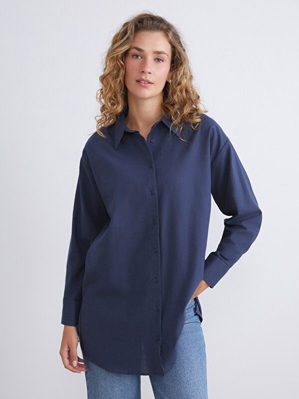LCW Modest Loose Fit Kadın Gömlek Tunik
