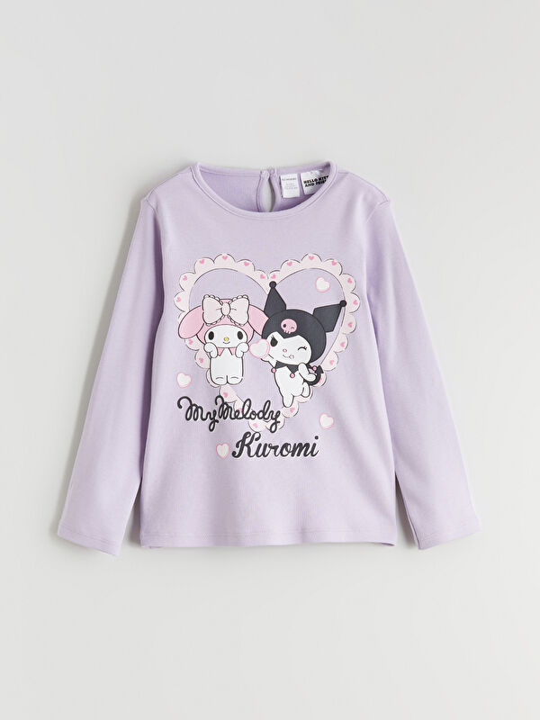 LCW Kids Kuromi Lisanslı Kız Çocuk Tişört