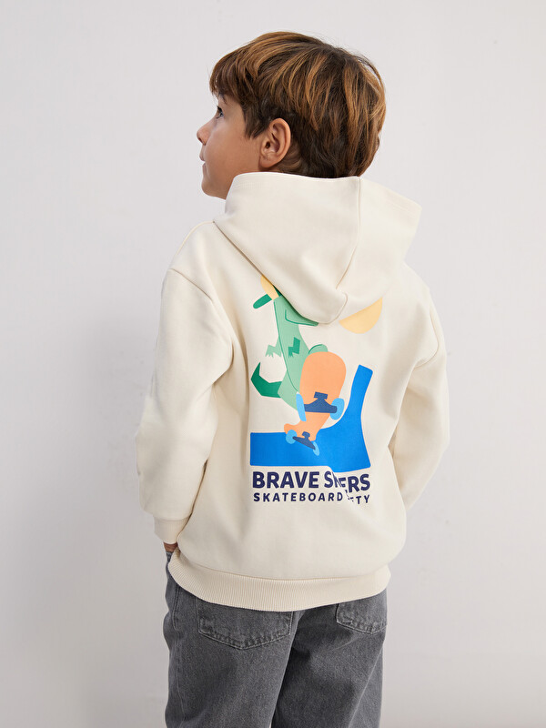 LCW Kids Kapüşonlu Erkek Çocuk Sweatshirt