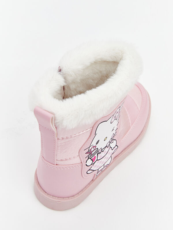 Hello Kitty Baskılı Kız Bebek Kar Botu - Görsel 7