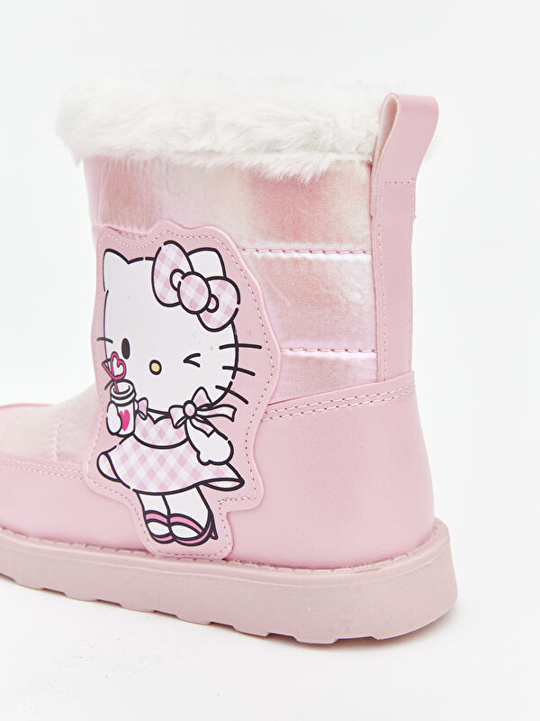 Hello Kitty Baskılı Kız Bebek Kar Botu - Görsel 8