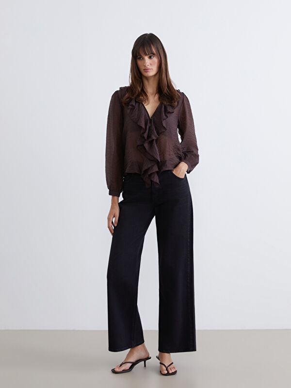 LCW ECO Wideleg Kadın Jean Pantolon