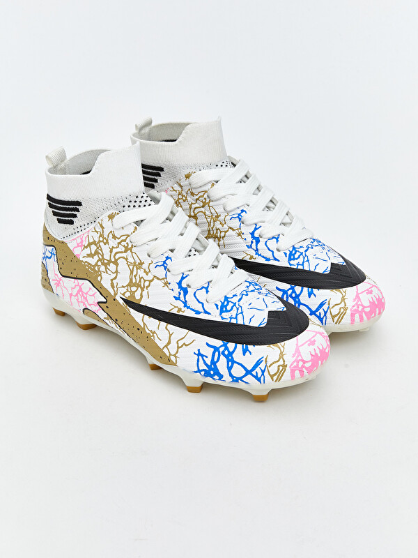 LCW STEPS Printed Laced Boys' Soccer Shoes