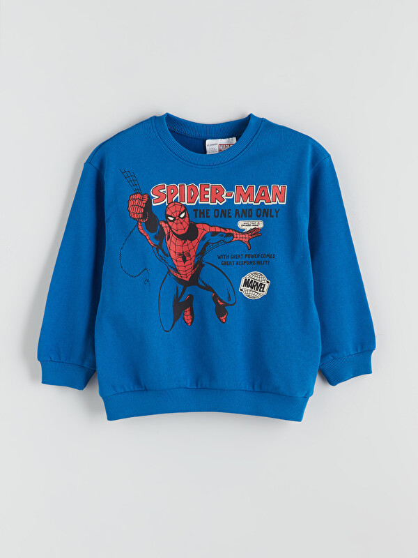 LCW Kids Spider-Man Lisanslı Erkek Çocuk Sweatshirt