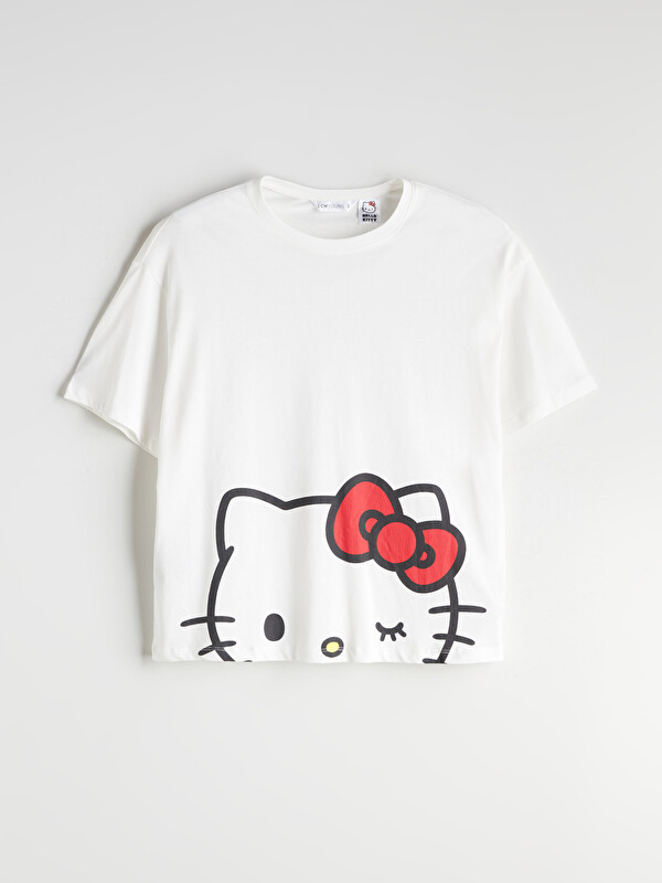 LCW Young Hello Kitty Baskılı Kadın Pijama Üst