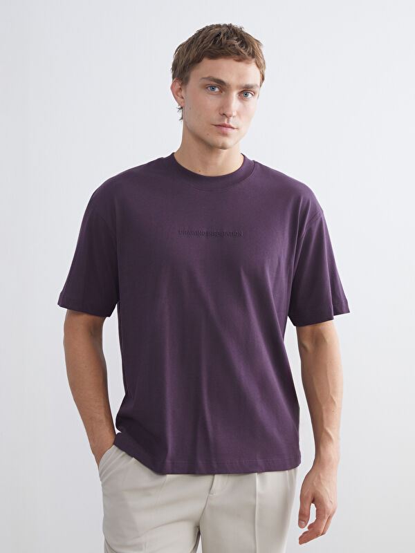 LCW Vision Crew Neck Printed Jersey Men's T-Shirt