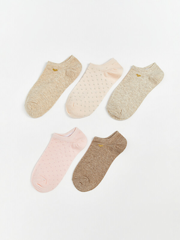 LCW DREAM Patterned Women's Sneaker Socks 5-Pack