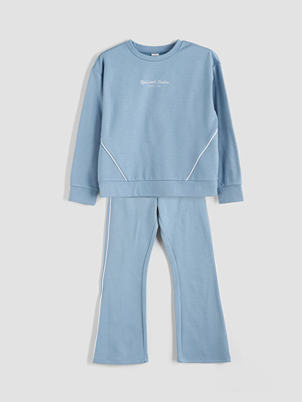 LCW Kids سويت شيرت وبنطال رياضي بملمس ناعم للبنات