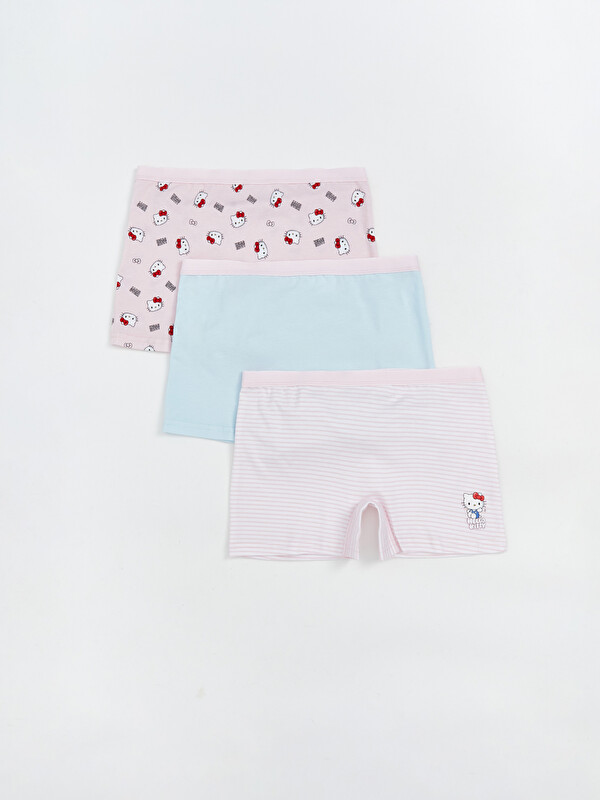 LCW Kids Hello Kitty Baskılı Kız Çocuk Boxer 3'lü