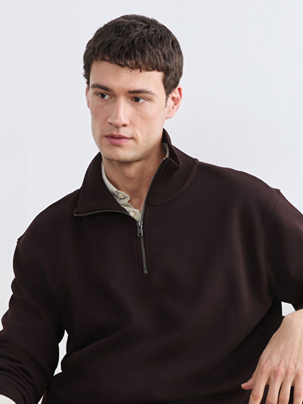 LCW Vision Men's High Neck Heavyweight Sweatshirt