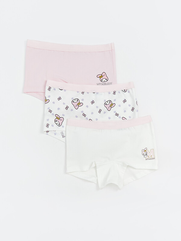 LCW Kids My Melody Baskılı Kız Çocuk Boxer 3'lü