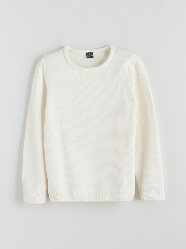 LCW ECO Crew Neck Girls' Knitwear Sweater