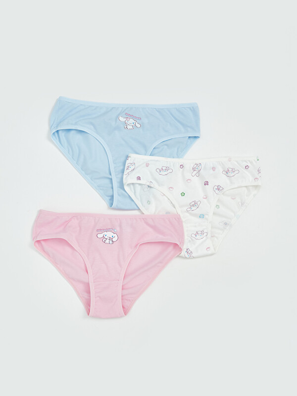 LCW Kids Трусики Для девочек с принтом Cinnamoroll, Комплект из 3-х штук