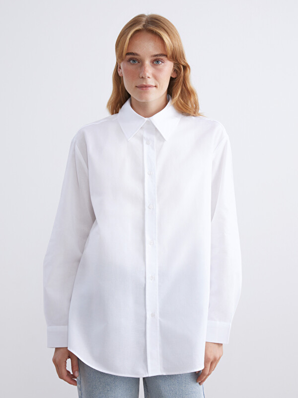 LCW Modest Oversize Kadın Gömlek Tunik